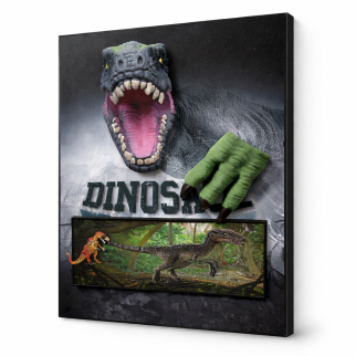 Tableau Dinosaure 3D 60x80 cm – Décoration Murale T-Rex Moderne
