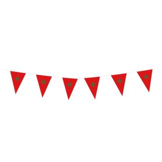 10 DRAPEAU TISSU POLYSTER MAROC 20x30CM 4,5M
