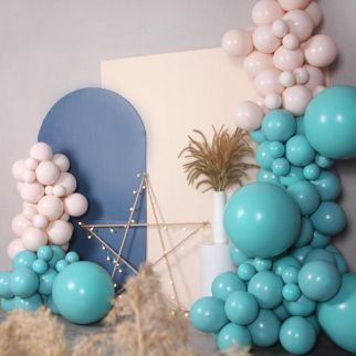 Sachet 100 ballons Turquois 26cm