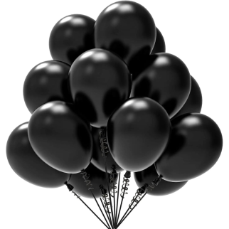 10 Ballons Noirs