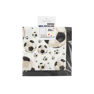 20 SERVIETTES FOOTBALL