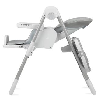 MoMi Chaise Haute Bébé Yumtis Gris | Réglable, Pliable et Confortable