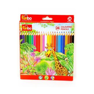 24 Crayons de couleur - Funbo
