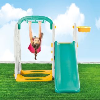 Portique Aire de Jeux Enfant 4 en 1- Dolu