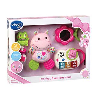 Coffret Naissance Eveil Des Sens Rose - Vtech