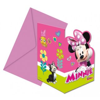 6 INVITATIONS MINNIE & DAISY