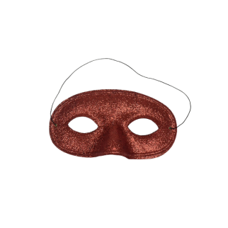 Masque Loup Rouge Bordeau Paillettes