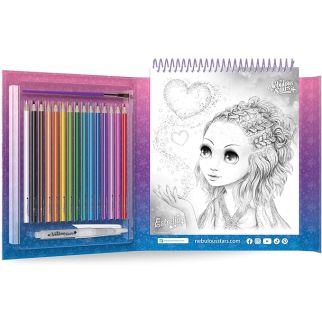 Kit Aquarelle Nebulous Stars – Cahier de Coloriage Magique avec Pinceau Réservoir