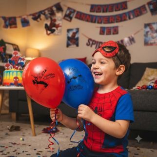 8 BALLONS ULTIMATE SPIDERMAN