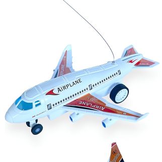 Avion Télécommandé Aircraft R/C – Avion de Ligne Radiocommandé avec Éclairage pour Enfant