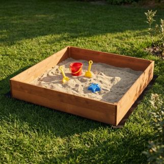 Bac à Sable Bois + Tapis et bâche Loeva