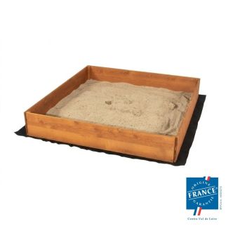 Bac à Sable Bois + Tapis et bâche Loeva - Trigano