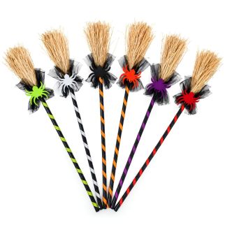 Balai de Sorcière pour Enfant – Accessoire de Déguisement Halloween avec Araignée