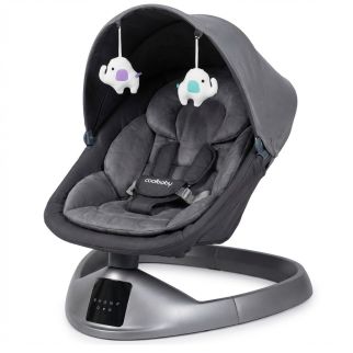 Balancelle Bébé Électrique Grise – Siège Berçant Confort