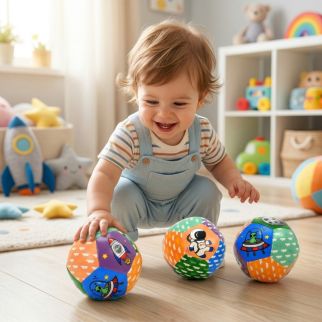 Balle en Tissu pour Bébé : Compagnon de Jeu Doux et Sûr