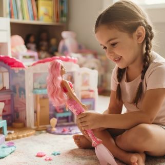 Mattel Barbie – Color Reveal Sirène avec Changement de couleur – JMW61