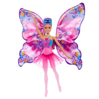 Mattel Barbie – Poupée Danseuse Papillon à Transformation 2-en-1 – HXJ10