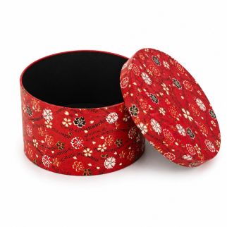 Boîte Cadeau Ronde 20 CM – Motif Floral Élégant | Coffret Cadeau Réutilisable