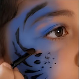Maquillage à l'Eau 14g Bleu – Goodmark Grease Makeup Crème pour Enfant