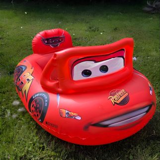 Mesuca – Bouée Siège Cars Flash McQueen, piscine enfant, Disney Pixar – DEB02006-F