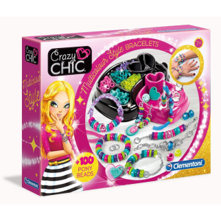 Bracelets multicolores Crazy Chic - Clementoni