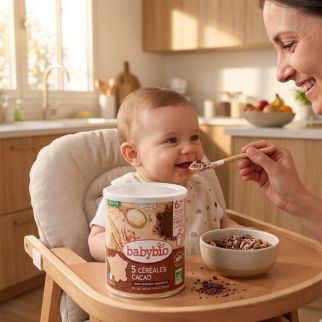 5 céréales bio cacao bébé 220g - Babybio