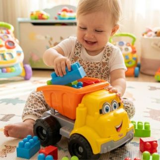 Camion de Construction avec 20 Blocs - DEDE