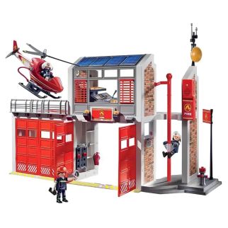 Caserne de pompiers avec hélicoptère - Playmobil City Action 9462