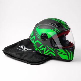 Casque Moto Enfant avec Visière + Sac de Protection