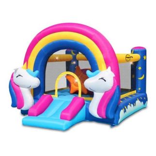 Château gonflable Fantasy Unicorne - 335 x 265 x 215 cm