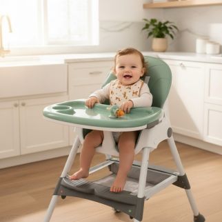Chaise Haute Pliable 3 en 1 – Confort et Sécurité pour Bébé
