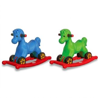 Cheval à Bascule avec Roulettes Porteur