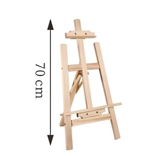 Chevalet de Peinture en Bois 70 cm – Support Table pour Artiste, Toile & Aquarelle