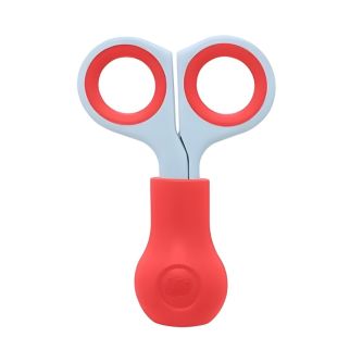 Ciseaux avec bouts arrondis navy rouge 1m+
