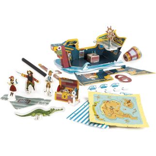 Le Galion Clementoni - Kit de Construction et Coloriage 3D pour Enfants