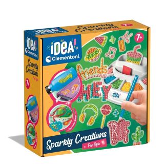 Clementoni Idea - Sparkly Creations Pop Style - Atelier Peinture Diamant Enfant dès 7 ans