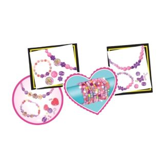 Dede – Coffret de création de bijoux Barbie, kit perles et breloques