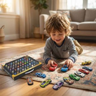 Coffret de 50 mini voitures Miniatures, Collection de voitures jouets
