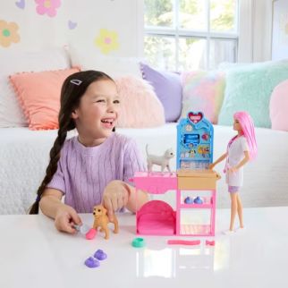 Mattel Barbie – Coffret la Clinique vétérinaire de – JFX93