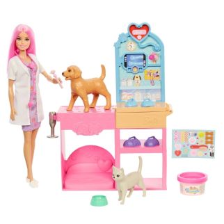 Mattel Barbie – Coffret la Clinique vétérinaire de – JFX93