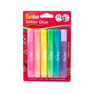 Colle pailletée Glow Bls 12,5g Coul - Funbo