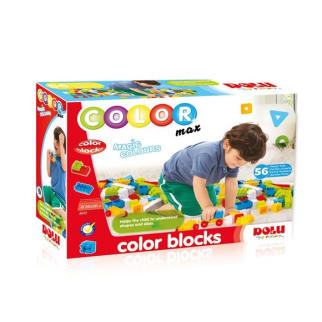 Color Blocks 56 Pieces - Dolu