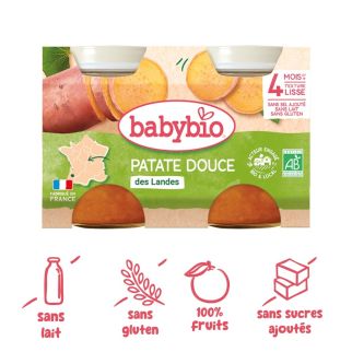 Petit Pot Patate Douce Bio 2x130g Babybio