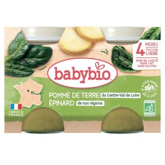 Petits Pots Pomme de Terre Epinards 2x130g