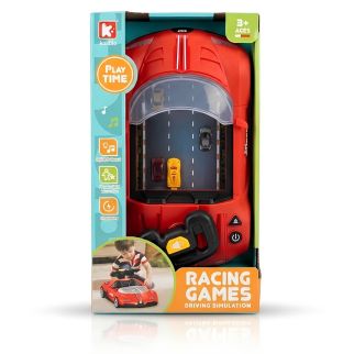 Console de Course Racing Games – Simulateur de Conduite pour Enfant avec Volant, Lumières et Sons