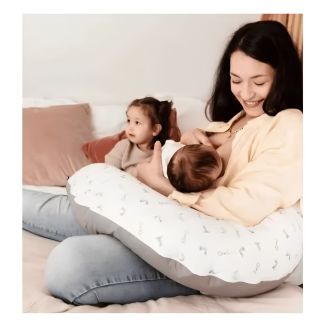 Coussin Multirelax Polyester Coton 3 en 1 "Lapins"