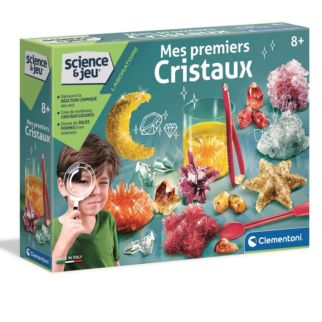 Clementoni Science & Jeux – Mes Premiers Cristaux, Science & jeu, kit scientifique – 52442