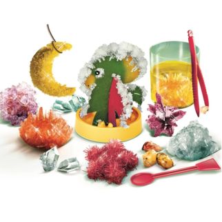 Clementoni Science & Jeux – Mes Premiers Cristaux, Science & jeu, kit scientifique – 52442