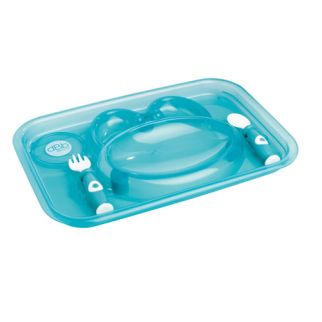 Plateau repas Plus couverts turquoise