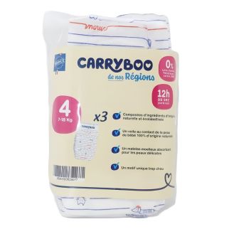Couches Bébé T4 (7-18 kg) x44 CarryBoo